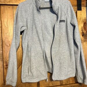 Columbia Light Gray Fleece Jacket